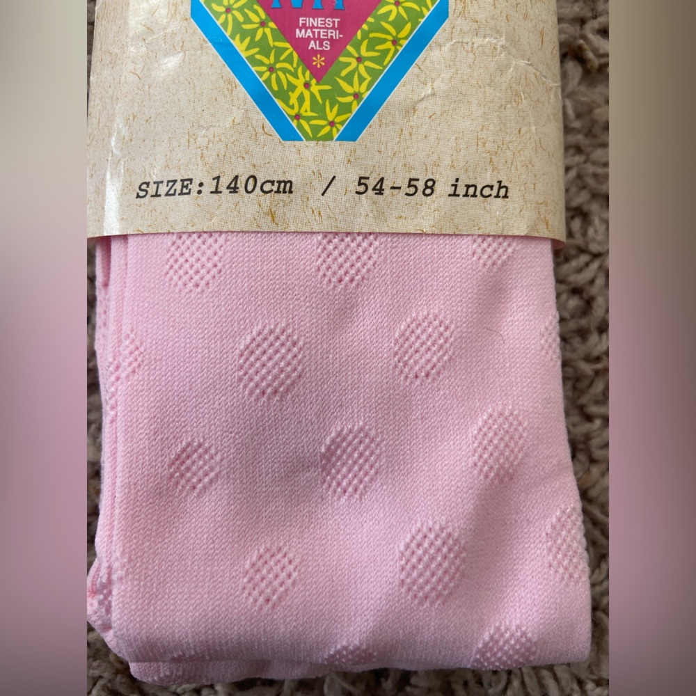 MP Denmark Kids‎ Girls Pink Tactel Tights Dots Soft 8/10 12/13 - Picture 3 of 3